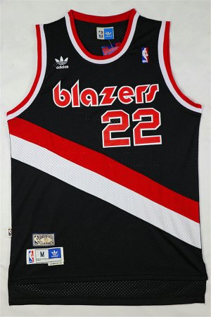 Maillot De Basket Portland Trail Blazers Clyde Drexle 22 Engrener Noir